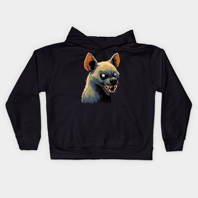 Zambia hyena Kids Hoodie by TomFrontierArt